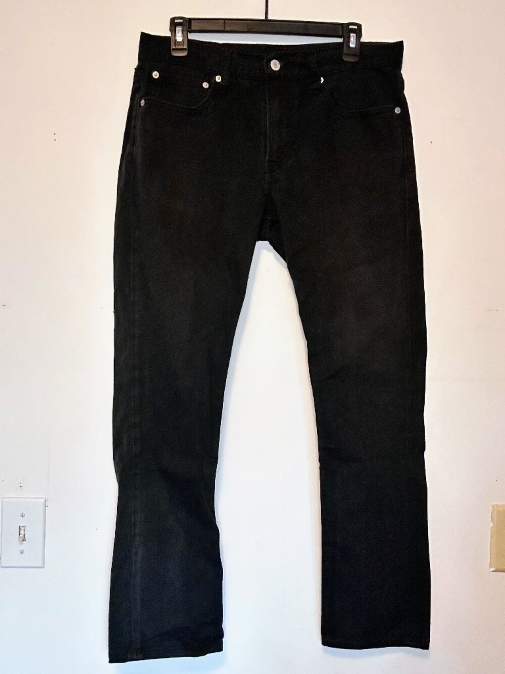 Levi's 511 Slim Fit Jeans Black Wash Stretch Denim - Size 32x30 Men's